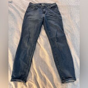 Amazon Blue Ankle Cropped Jeans Slim Fit